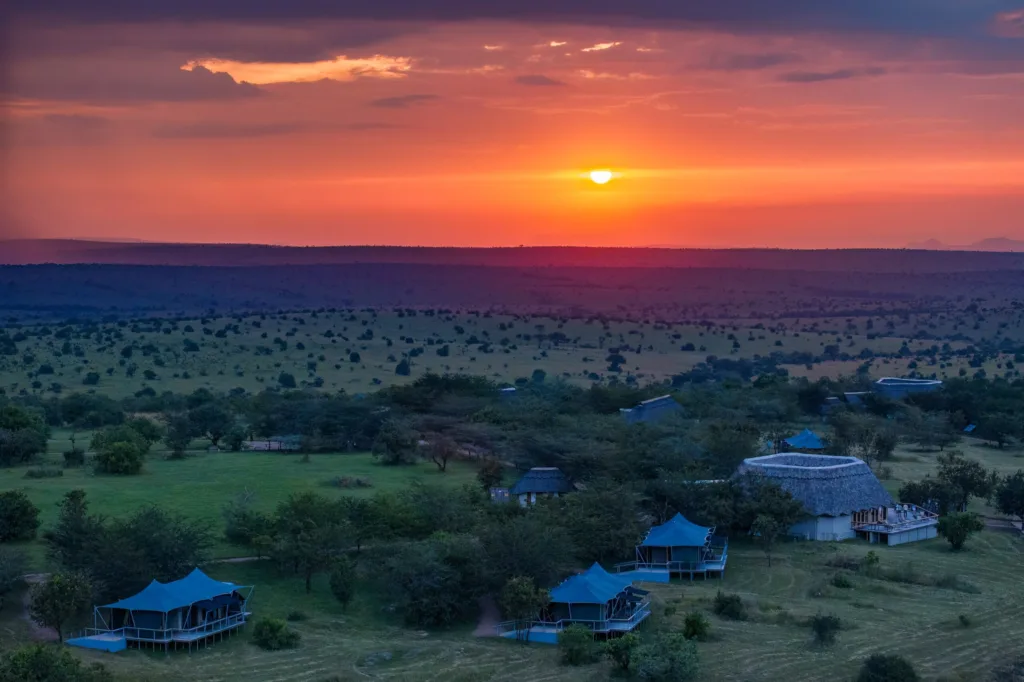 Mara Kati Kati Tented Camp Arial View - Tanzania Safari Experience