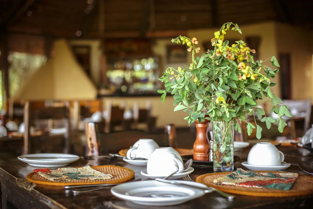 sangaiwe tented lodge, Restaurant - Tarangire National Park - Tanzania Safari Experience