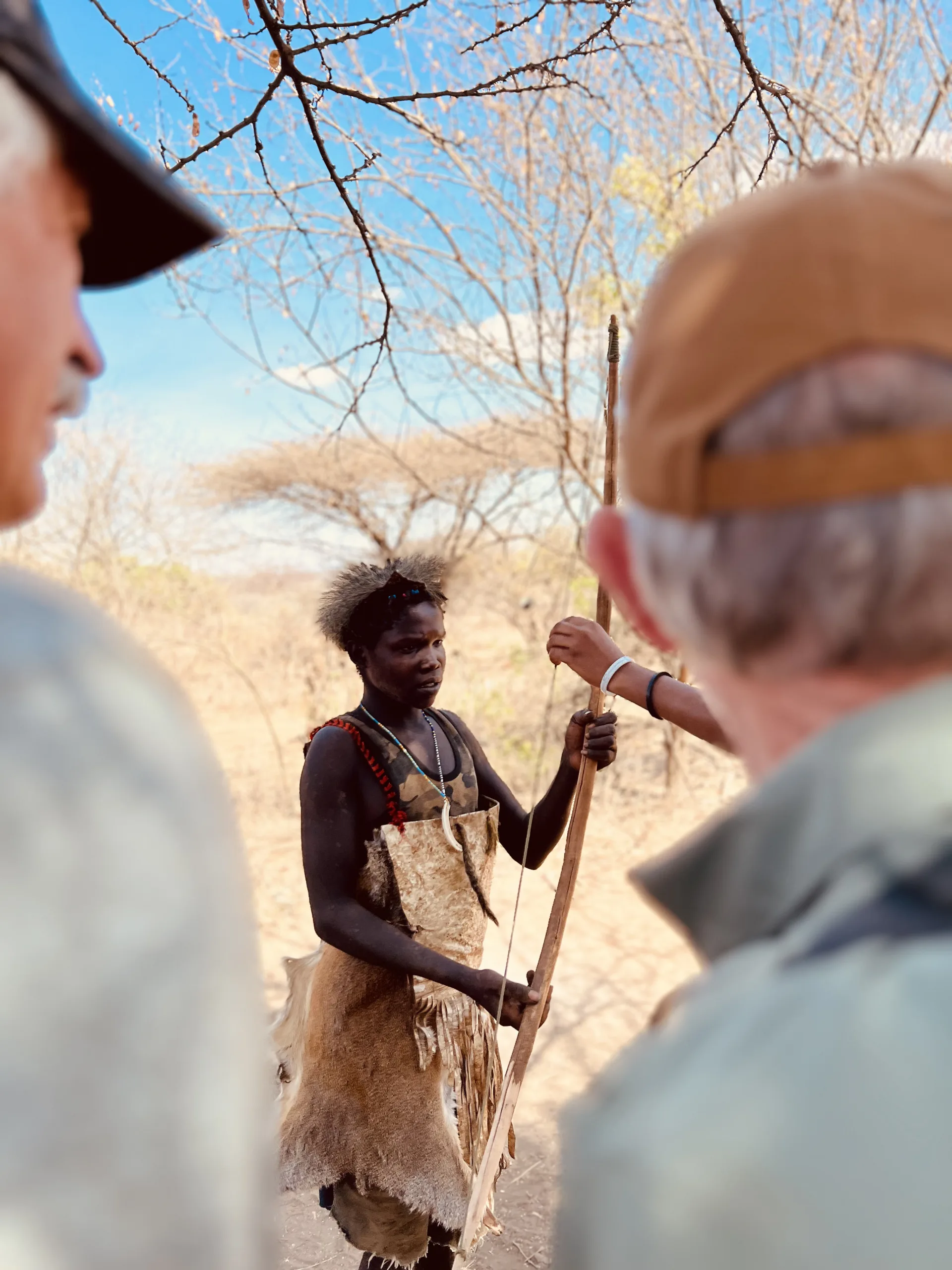 Hadzabe tribe in Lake Eyasi Tanzania.