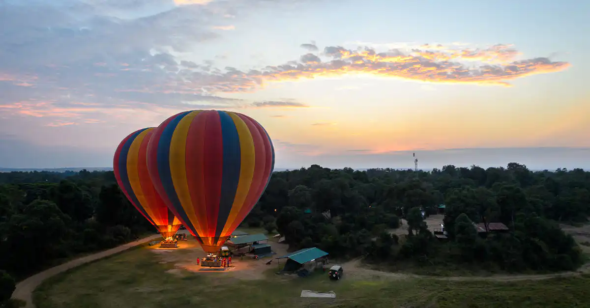 Hot air balloon flights in masai mara