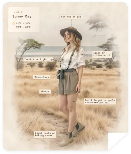 Illustrated Tanzania safari packing guide