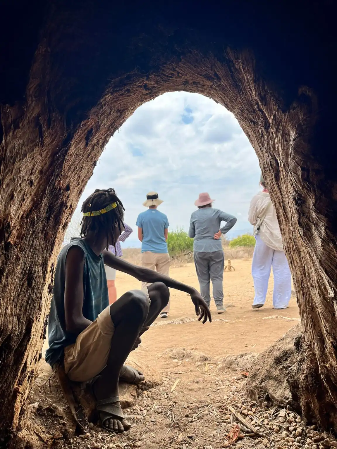 Hadzabe tribe in Lake Eyasi Tanzania.