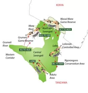 Serengeti National Park Map
