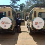 Tanzania Safari Experience vehicles welcoming guests from Kenya at Isebania Border for a Serengeti safari.